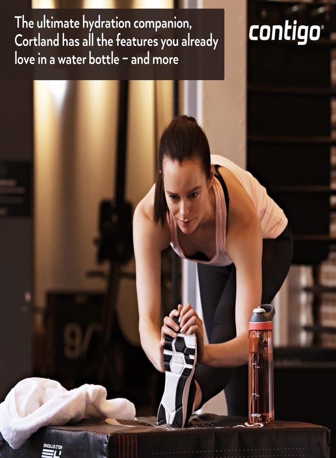 كونتيجو زجاجة مياه كونتيجو كورتلاند تريتان | سهلة الاستخدام بيد واحدة، مانعة للانسكاب والتسرب، خالية من مادة BPA، مزودة بتقنية الإغلاق التلقائي، سعة 720 مل - Image 2